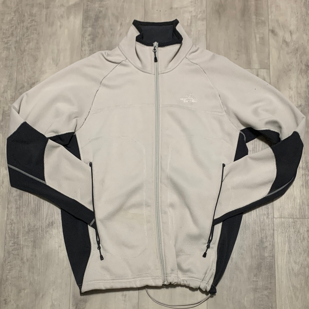 The North Face Men's Cream and Black Performance Jacket